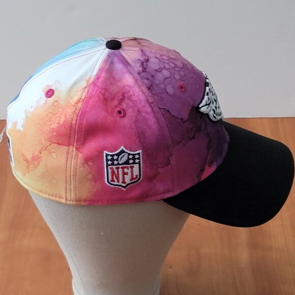 NFL Jacksonville Jaguars Football Crucial Catch Tie Dye Stretch Fit Cap - M/L - Picture 3 of 12